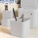 Ver imagem 6 de Kit Escorredor de Louça Prato Talheres Utensílios de Cozinha Branco