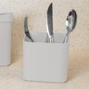 Ver imagem 5 de Kit Escorredor de Louça Prato Talheres Utensílios de Cozinha Branco