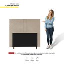 Ver imagem 2 de Cabeceira Cama Box Casal Lisboa 140Cm Suede Bege - Abmaza