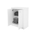 Ver imagem 4 de Balcão de Escritório ME4103 c/ 2 Portas Nogal - Tecno Mobili