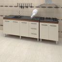 Ver imagem 5 de Balcao Pia 150cm e Cooktop 5 Bocas Savana Off White Mobbs