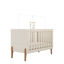 Ver imagem 1 de Berço Mini Cama Iris Americano Pés em Madeira Off White