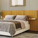 Ver imagem 3 de Cabeceira Casal Modular Lumen Carvalho Americano - Incorplac