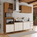 Ver imagem 1 de Cozinha Completa Modulada 5 Peças sem Tampo Off White Cinamomo Venaly