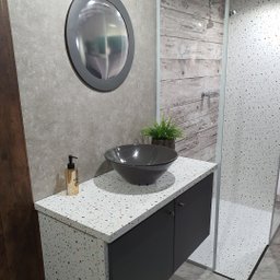 Papel de Parede Mármore Granilite Vinil Adesivo Impermeável Lavável Pia Box Mesa Banheiro 2m X 60cm - 3