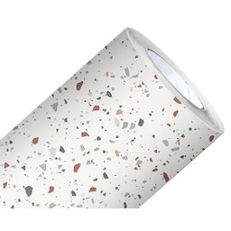 Papel de Parede Mármore Granilite Vinil Adesivo Impermeável Lavável Pia Box Mesa Banheiro 2m X 60cm - 1