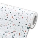 Ver imagem 5 de Papel de Parede Mármore Granilite Vinil Adesivo Impermeável Lavável Pia Box Mesa Banheiro 2m X 60cm