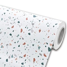 Papel de Parede Mármore Granilite Vinil Adesivo Impermeável Lavável Pia Box Mesa Banheiro 2m X 60cm - 5