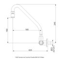 Ver imagem 2 de Torneira Cozinha Perflex Mais Parede Preto Fosco 10746424