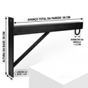 Ver imagem 3 de Suporte de Parede para Saco de Pancada até 150 kg em Aço Reforçado com Fixação