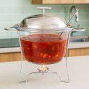 Ver imagem 4 de Rechaud Redondo 4l com Concha Vidro em Inox Mimo Style