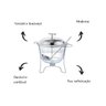 Rechaud Redondo 4l com Concha Vidro em Inox Mimo Style - 3