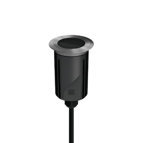 Embutido de Solo Led Stella S.ground 6,5w com Caixa de Instalação Bivolt Inox 3000k Luz Amarela
