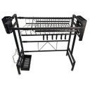 Ver imagem 4 de Cozinha Modular Suspensa Escorredor Organizador Ajustavel Pia Bancada Louça Prato Copo Utensilios Pr