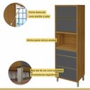 Ver imagem 3 de Paneleiro 2 Portas 3 Gavetas Baronesa 100% Mdf