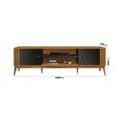 Ver imagem 4 de Rack com Painel Legacy 2,00m Tv 75 Polegadas Ripado Lateral "grécia" 2.0 Cor:cedro/preto