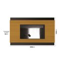 Ver imagem 2 de Rack com Painel Legacy 2,00m Tv 75 Polegadas Ripado Lateral "grécia" 2.0 Cor:cedro/preto