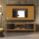 Ver imagem 1 de Rack com Painel Legacy 2,00m Tv 75 Polegadas Ripado Lateral "grécia" 2.0 Cor:cedro/preto