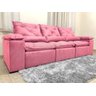 Sofá Retrátil e Reclinável 2,70m em Tecido Veludão C/pillow Nos Braços Athenas:rosa - 4