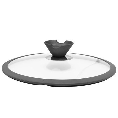 Tampa de Vidro Temperado Nº 24 Borda em Silicone- Avulsa para Panela 24cm Orleans