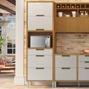 Ver imagem 1 de Paneleiro 2 Portas 3 Gavetas Imperatriz 100% Mdf