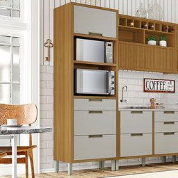 Paneleiro 2 Portas 3 Gavetas Imperatriz 100% Mdf - 1