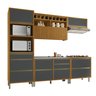 Cozinha Modulada 5 Peças Ripado Baronesa  100% Mdf - 21