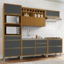 Ver imagem 2 de Cozinha Modulada 5 Peças Ripado Baronesa  100% Mdf