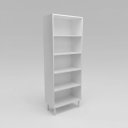 Ver imagem 3 de Estante Multiuso Livreiro 155cm 4 Prateleiras Mdf Branco