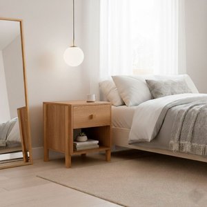 Mesa de Cabeceira Evo Freijó 1 Gaveta