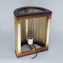 Ver imagem 4 de Arandela De Parede Rustica Meia Lua Em Madeira Interna