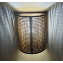 Ver imagem 3 de Arandela De Parede Rustica Meia Lua Em Madeira Interna