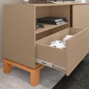 Ver imagem 3 de Bancada Rack para Tv até 55 Polegadas Jace Marrom Caemmun