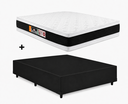Ver imagem 1 de Cama Base Casal Preto Colchão Casal Black e White Air Double Face D45 138x188 - Castor