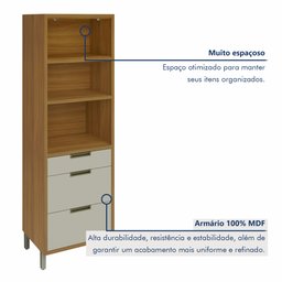 Cozinha Modulada 5 Peças Ripado Imperatriz  100% Mdf - 3