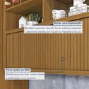 Ver imagem 7 de Cozinha Modulada 4 Peças Ripado Imperatriz 100% MDF Marrom/Freijó/Off White