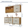 Cozinha Modulada 4 Peças Ripado Imperatriz 100% Mdf - 21