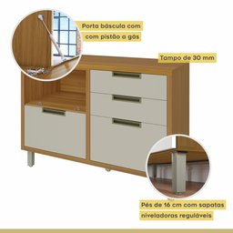 Cozinha Modulada 2 Peças Ripado Imperatriz 100% Mdf - 8