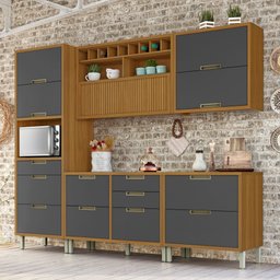 Cozinha Modulada 5 Peças Ripado Imperatriz 100% Mdf - 2