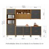 Cozinha Modulada 5 Peças Torre Quente Ripado Imperatriz 100% Mdf - 19