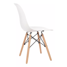 Conjunto Mesa Jantar Sala Cozinha Quadrada Eiffel 80cm Branco Mdf com 4 Cadeiras Charles Eames - 9