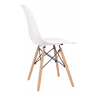 Conjunto Mesa Jantar Sala Cozinha Quadrada Eiffel 80cm Branco Mdf com 4 Cadeiras Charles Eames - 2