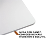 Conjunto Mesa Jantar Sala Cozinha Quadrada Eiffel 80cm Branco Mdf com 4 Cadeiras Charles Eames - 7