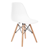 Conjunto Mesa Jantar Sala Cozinha Quadrada Eiffel 80cm Branco Mdf com 4 Cadeiras Charles Eames - 3