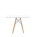 Ver imagem 3 de Conjunto Mesa Jantar Sala Cozinha Quadrada Eiffel 80cm Branco MDF com 4 Cadeiras Charles Eames