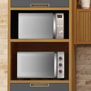 Ver mais imagens de Paneleiro 2 Portas 3 Gavetas Imperatriz 100% Mdf