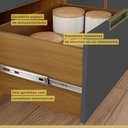 Ver mais imagens de Paneleiro 2 Portas 3 Gavetas Imperatriz 100% Mdf