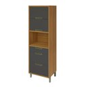 Ver imagem 2 de Paneleiro 2 Portas 3 Gavetas Imperatriz 100% Mdf