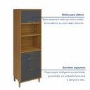 Ver imagem 4 de Paneleiro 2 Portas 3 Gavetas Imperatriz 100% Mdf