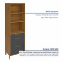 Ver imagem 3 de Cozinha Modulada 5 Peças Ripado Imperatriz 100% MDF Marrom/Freijó/Grafite